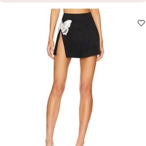 For Love and Lemons Auden Mini Skirt in Black